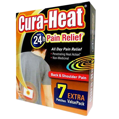 Cura Heat Back & Shoulder Pain Patch 7's