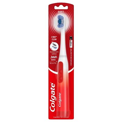 Colgate Battery Tooth Brush Adult (360 Sonic Optic White) 1's