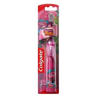 Colgate Battery Tooth Brush Kids Trolls Extra Soft x 1's