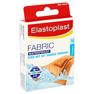 Elastoplast Fabric Waterproof Plasters 18s