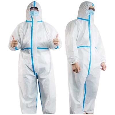 Disposable Coverall Non-Woven Breathable PPE (Free Size)