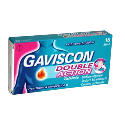 Gaviscon Double Action Mint Tablets 12s