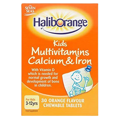 Haliborange Multivitamins Calcium & Iron Chewable Tablets 30s