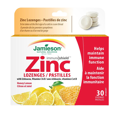 Jamieson Zinc Lozenges Honey Lemon 30's