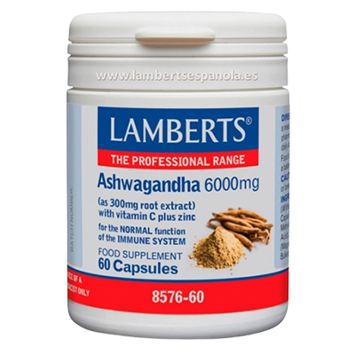 Lamberts Ashwagandha 6000mg Caps 60's