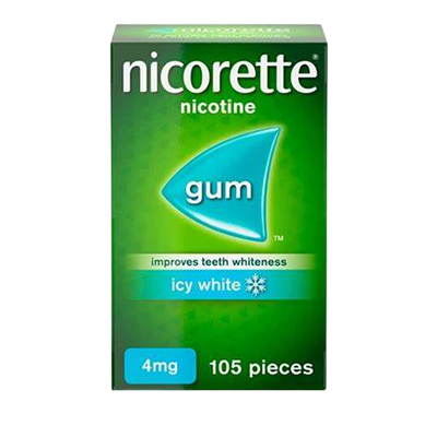NICORETTE ICY WHITE 4MG GUM 105`S