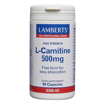 Lamberts L Carnitine 500mg Caps 60's