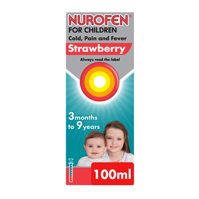 Nurofen Children Cold Pain & Fever Strawberry 100ml