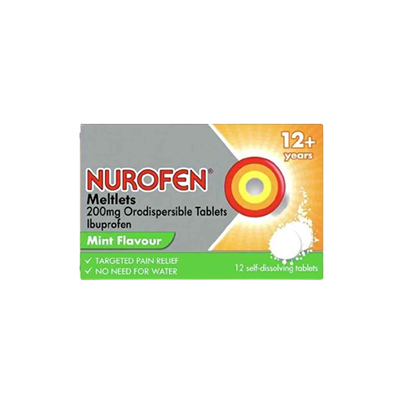 Nurofen For Children 200mg 12+ Mint Meltlets 12s