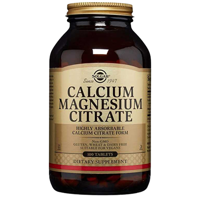 Solgar Calcium Magnesium Citrate Tabs 100's