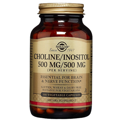 Solgar Choline Inositol 500mg Caps 100's