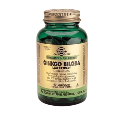 Solgar Ginkgo Biloba 60mg Extract 120's New Pack Size