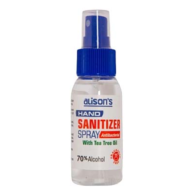 Alison's Hand Sanitizer SPRAY Antibacterial (70% Alc) 60ml