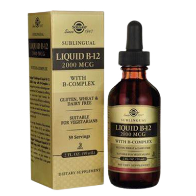 Solgar  Vitamin B12 Liquid 2000mcg with B Complex 59ml