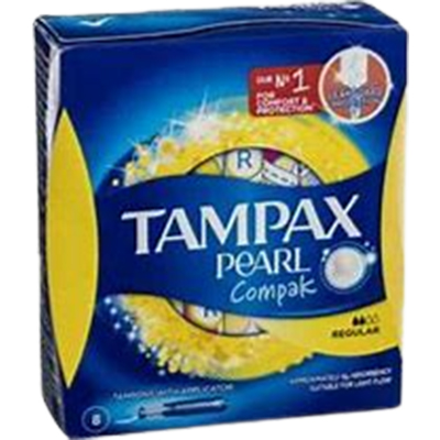 Tampax Compak Pearl Regular 8s