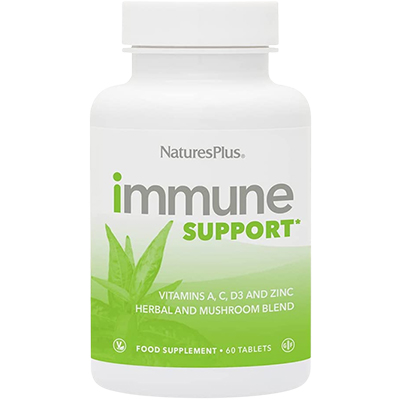 Nature Plus Immune Support Tabs 60's - Vitamins with Arabinogalactan, Astragalus, Olive Leaf, Maitake, Andrographics