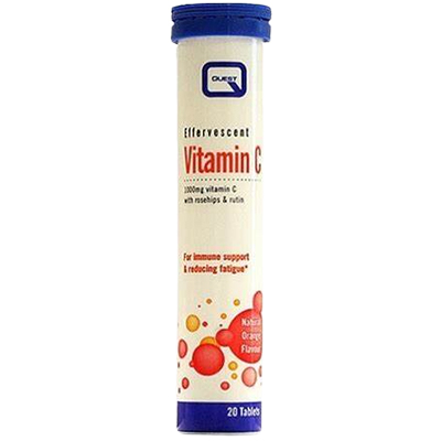 Quest Range OAD Effervescent Vitamin C 1000mg + Zinc 10mg + Rosehips Tabs 20's