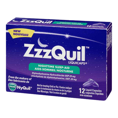 Vicks ZzzQuil Sleep Aid Liquicaps 12s