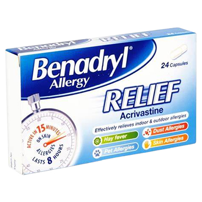Benadryl Allergy Relief Capsules 24s