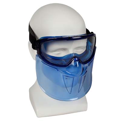 Face Shield with Eye Goggle Frame
