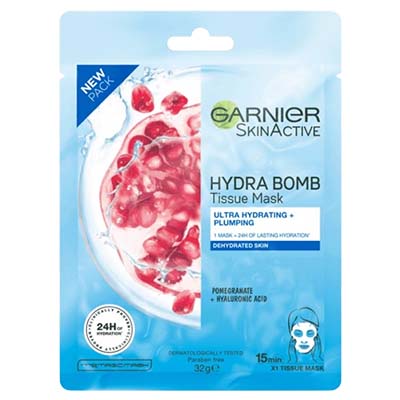 Garnier Tissue Mask Hydra Bomb Pomegranate 28g x 1's