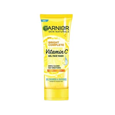 Garnier Bright Complete Vitamin C GEL Face Wash 100g (New)