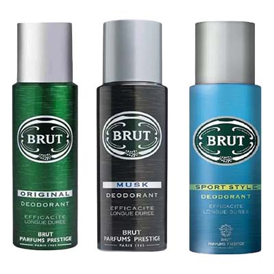 Brut Deodorant Spray (U.K) 200ml (7 Types) (Identity, Oud, Original, Sport Style, Musk, Oceans, Total Attractions)
