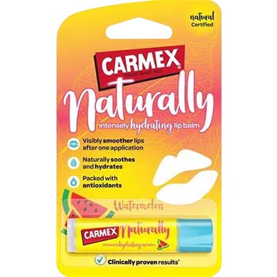 Carmex Lipbalm Naturally (Stick) 4.25gms (Watermelon)