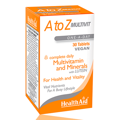 HealthAid A to Z Multivitamins + Minerals 30 Tablets