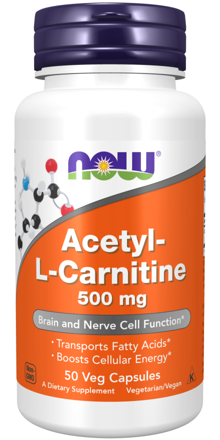Now Acetyl L Carnitine 500mg 50's
