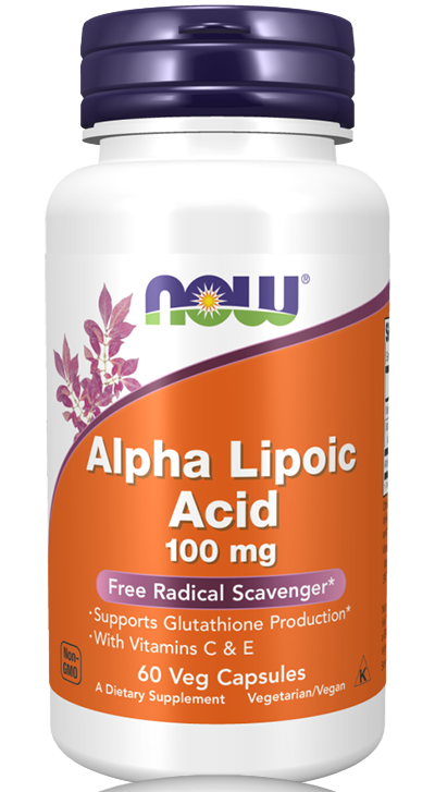 Now Alpha Lipoic Acid 100mg Caps 60's