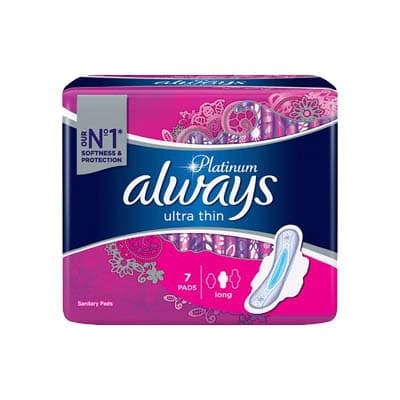Always Ultra Platinum Long Pads, 7 pads