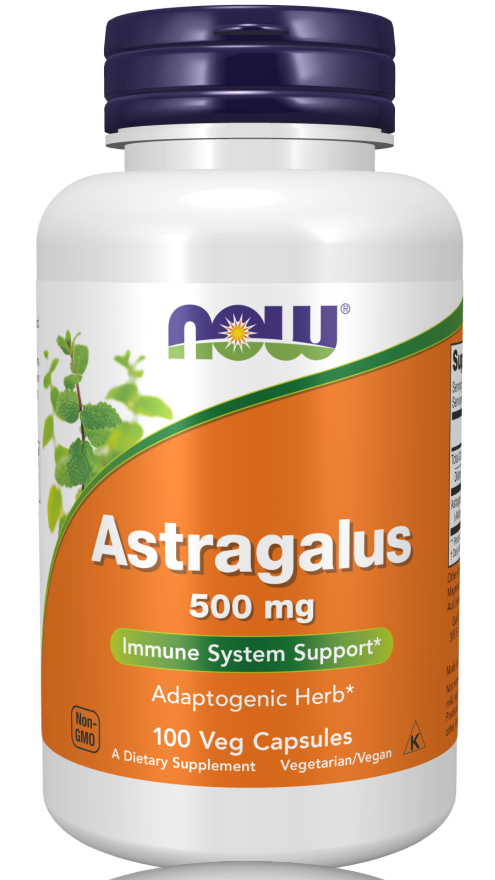 Now Astragalus 500mg Caps 100's