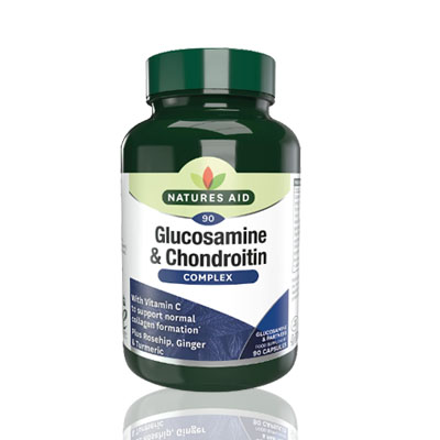 Natures Aid Glucosamine & Chondroitin Complex w/Ginger&Turmeric - 90's