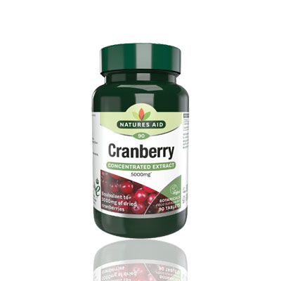 Natures Aid Cranberry 200mg (5000mg equiv DCB) Vegan - 90's