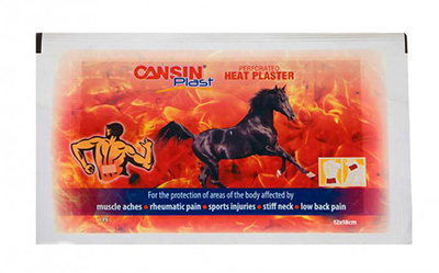 Cansinplast Perforated Heat Medicated Plaster 12 x 18cm