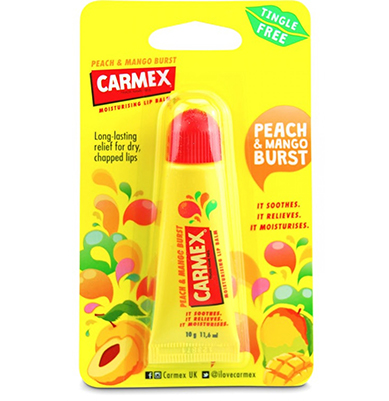 Carmex Lip Balm SPF15 (Tube) 10gms (Peach & Mango Burst)
