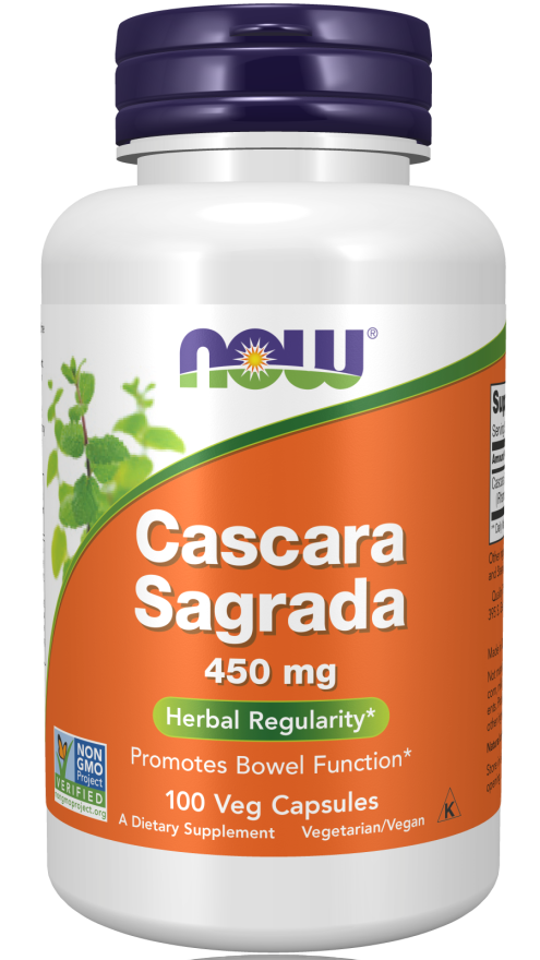 Now Cascara Sagrada 450mg 100's.