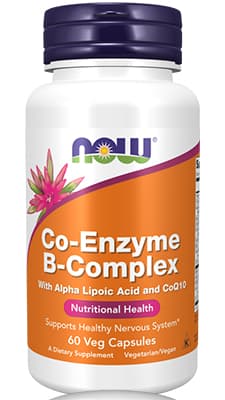Now Co-Enzyme B-Complex Vcaps 60's with Alpha Lipoic Acid and COQ10