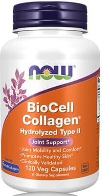Now Collagen Biocell Hydrolyzed Type II Vacps 120's (Chicken Sternal Cartilage)