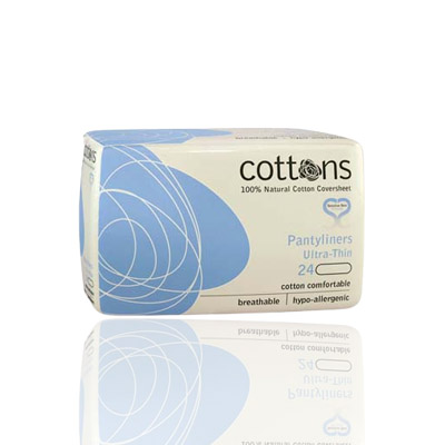 Cottons Organic Panty Liners, 24s