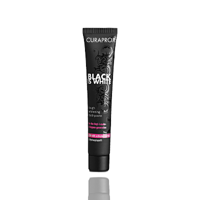 Curaprox Black Is White Toothpaste, 90ml - Activated Charcoal Whitening Toothpaste