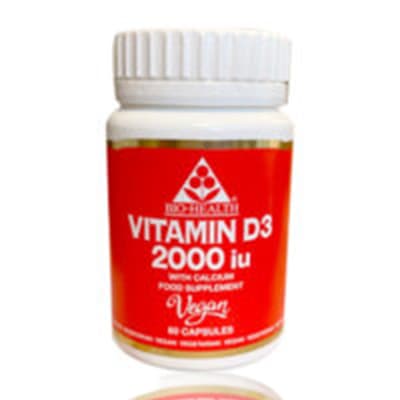 Bio-Health Vitamin D3 2000 IU, Vegan V Caps – 60 Capsules
