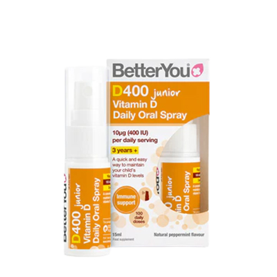 Better You Dlux Junior Vitamin D3 400iu Spray 15ml - for Kids 3+