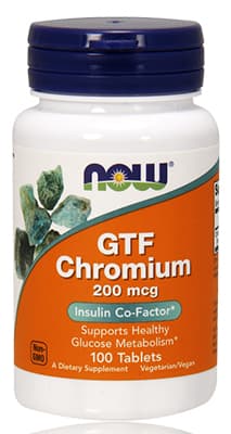Now GTF Chromium 200mcg Tabs 100's NEW.