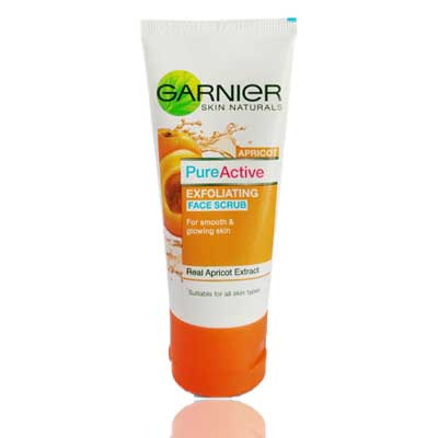 Garnier Pure Active Apricot Exfoliating Face Scrub- 100g