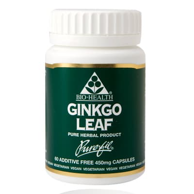 Bio-Health Ginkgo Leaf (Ginkgo Biloba) - 450mg Capsules
