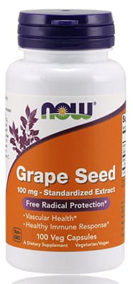 Now Grape Seed Extract 100mg Caps 100's