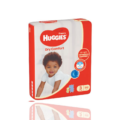 Huggies Dry Comfort (size 3) 5-8Kgs, 64 pieces