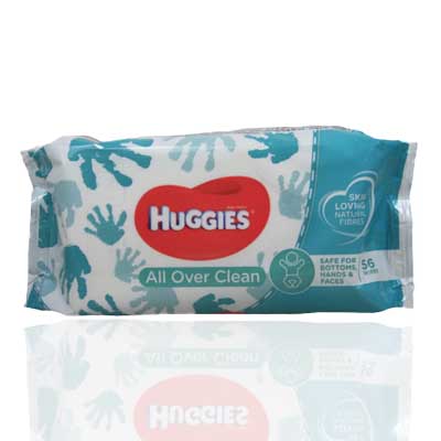Huggies Baby Wipes All over Clean 56's